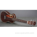 High-end custom fish wood pattern ukulele